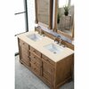 James Martin Vanities Savannah 60in Double Vanity, Driftwood w/ 3 CM Eternal Marfil Quartz Top 238-104-5611-3EMR